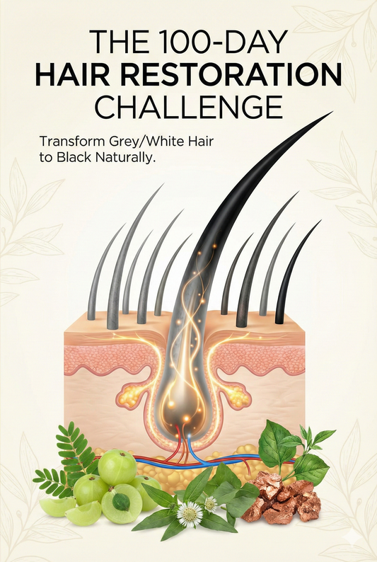 The 100-Day Hair Restoration Challenge: Reverse Grey Hair Naturally (eBook Guide)